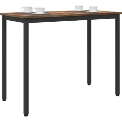 vidaXL Mesa 100 x 50 x 76,5 cm Roble ahumado Hot