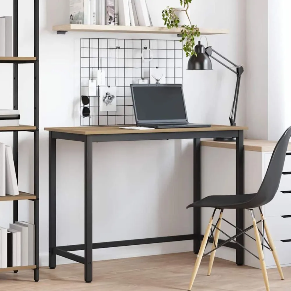 vidaXL Mobiliario De Oficina-Mesa Roble artesanal 80 x 50 x 76,5 cm