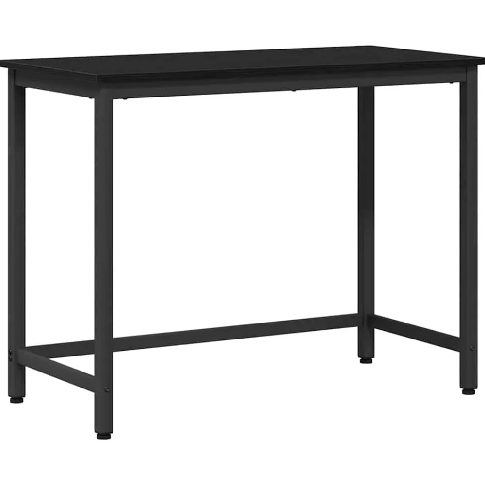 vidaXL Mesa 80 x 50 x 76,5 cm Madera Ingenierizada y Acero Roble negro Hot