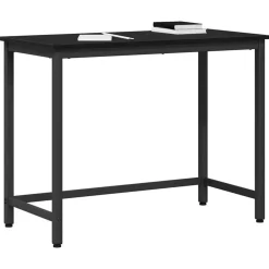 vidaXL Mesa 80 x 50 x 76,5 cm Madera Ingenierizada y Acero Roble negro Hot