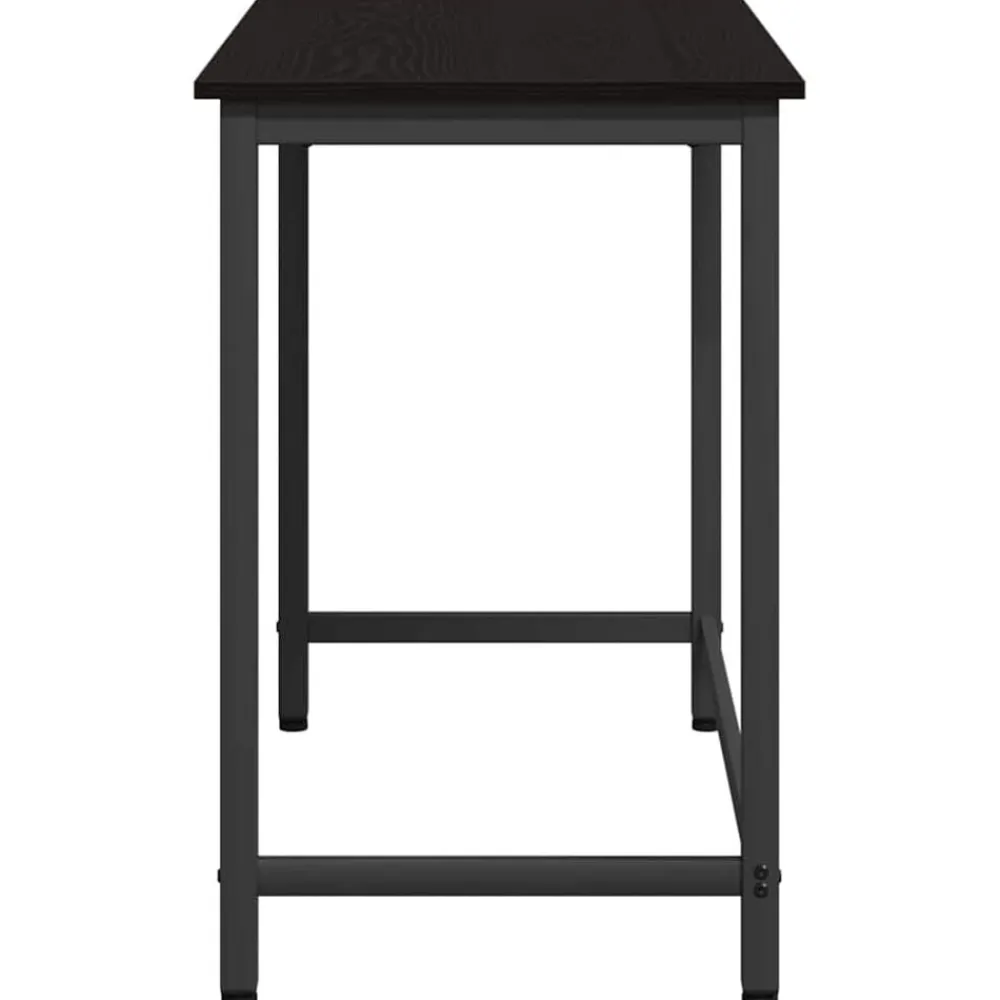 vidaXL Mesa 80 x 50 x 76,5 cm Madera Ingenierizada y Acero Roble negro Hot