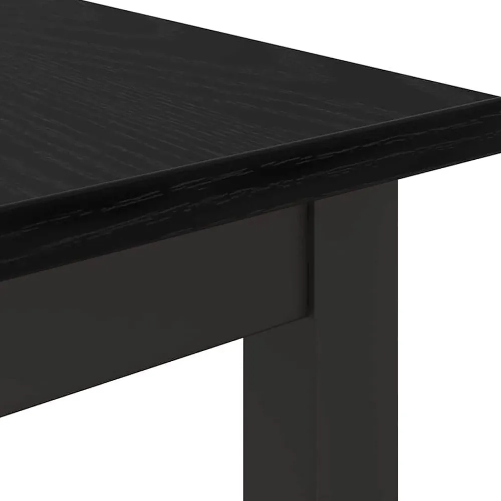 vidaXL Mesa 80 x 50 x 76,5 cm Madera Ingenierizada y Acero Roble negro Hot