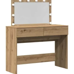 vidaXL Mesa Tocador con cajón 100 x 40 x 120 cm Roble artesanal Best