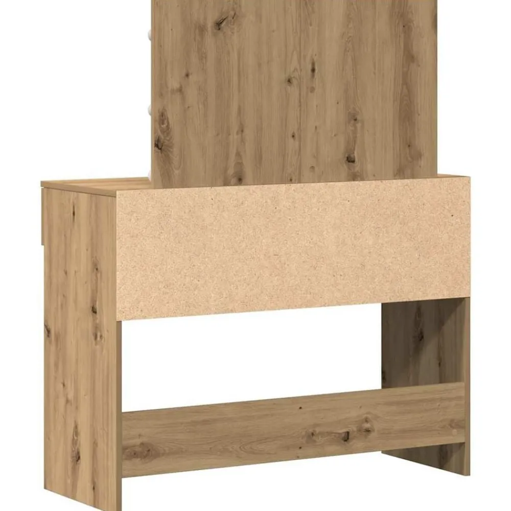 vidaXL Mesa Tocador con cajón 100 x 40 x 120 cm Roble artesanal Best