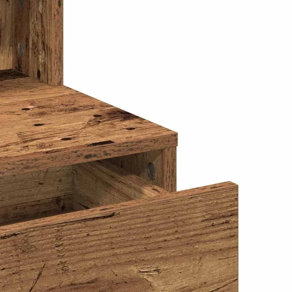 vidaXL Armarios Y Almacenamiento-Mesa Tocador con cajón Madera vieja 80 x 41 x 134,5 cm