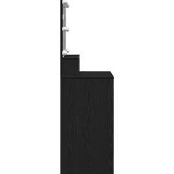 vidaXL Mesa Tocador con luces de espejo 80 x 41 x 134,5 cm Roble negro Sale