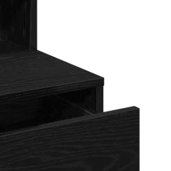 vidaXL Mesa Tocador con luces de espejo 80 x 41 x 134,5 cm Roble negro Sale