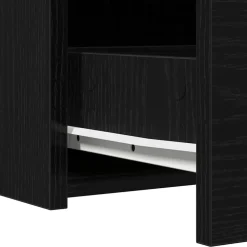 vidaXL Mesa Tocador Negro 60 x 40 x 70 cm Madera de ingeniería Roble negro Clearance