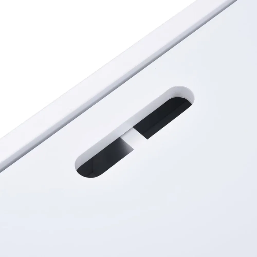 Niños vidaXL Mobiliario Para Bebés Y Niños Pequeños-Mesa y sillas infantiles 3 pzas con pizarra negro y blanco