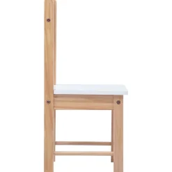 Niños vidaXL Mobiliario Para Bebés Y Niños Pequeños-Mesa y sillas infantiles 3 pzas con pizarra negro y blanco