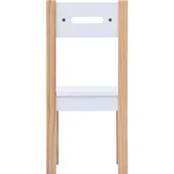 Niños vidaXL Mobiliario Para Bebés Y Niños Pequeños-Mesa y sillas infantiles 3 pzas con pizarra negro y blanco