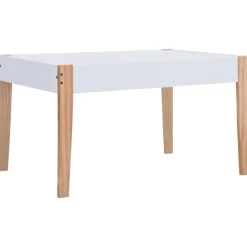 Niños vidaXL Mobiliario Para Bebés Y Niños Pequeños-Mesa y sillas infantiles 3 pzas con pizarra negro y blanco