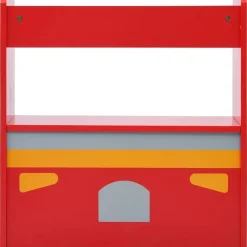 vidaXL Mesa y sillas infantiles 3 pzas madera forma de camión bomberos Clearance