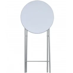 vidaXL Mesas altas plegables 4 unidades MDF blancas Blanco New