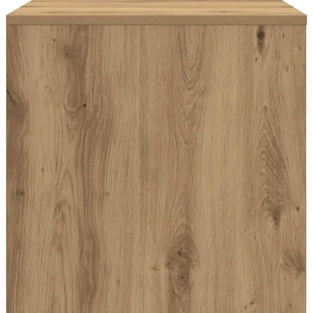 vidaXL Mesas apilables 3 pzas madera contrachapada color Roble artisan New