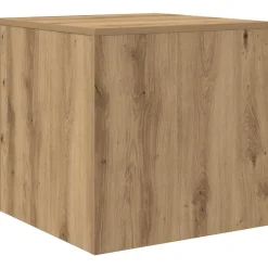 vidaXL Mesas apilables 3 pzas madera contrachapada color Roble artisan New