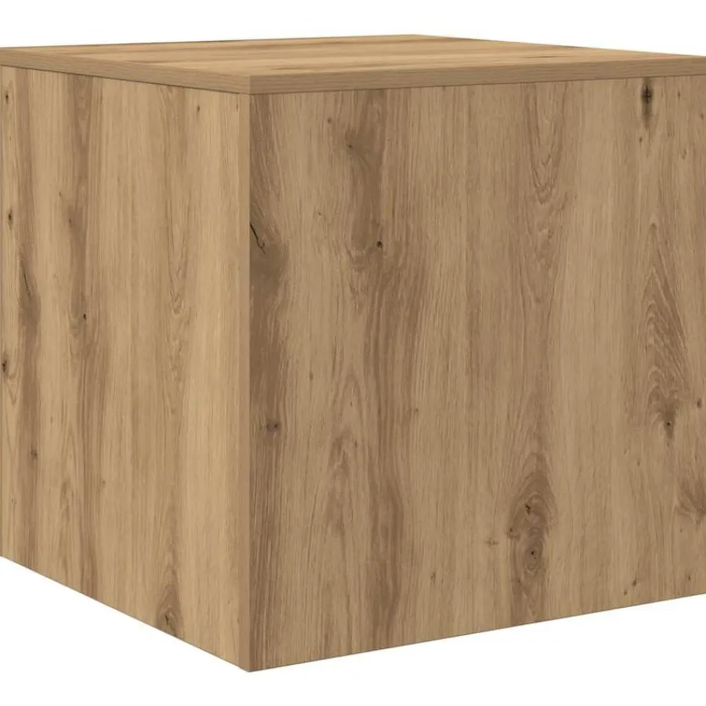 vidaXL Mesas apilables 3 pzas madera contrachapada color Roble artisan New