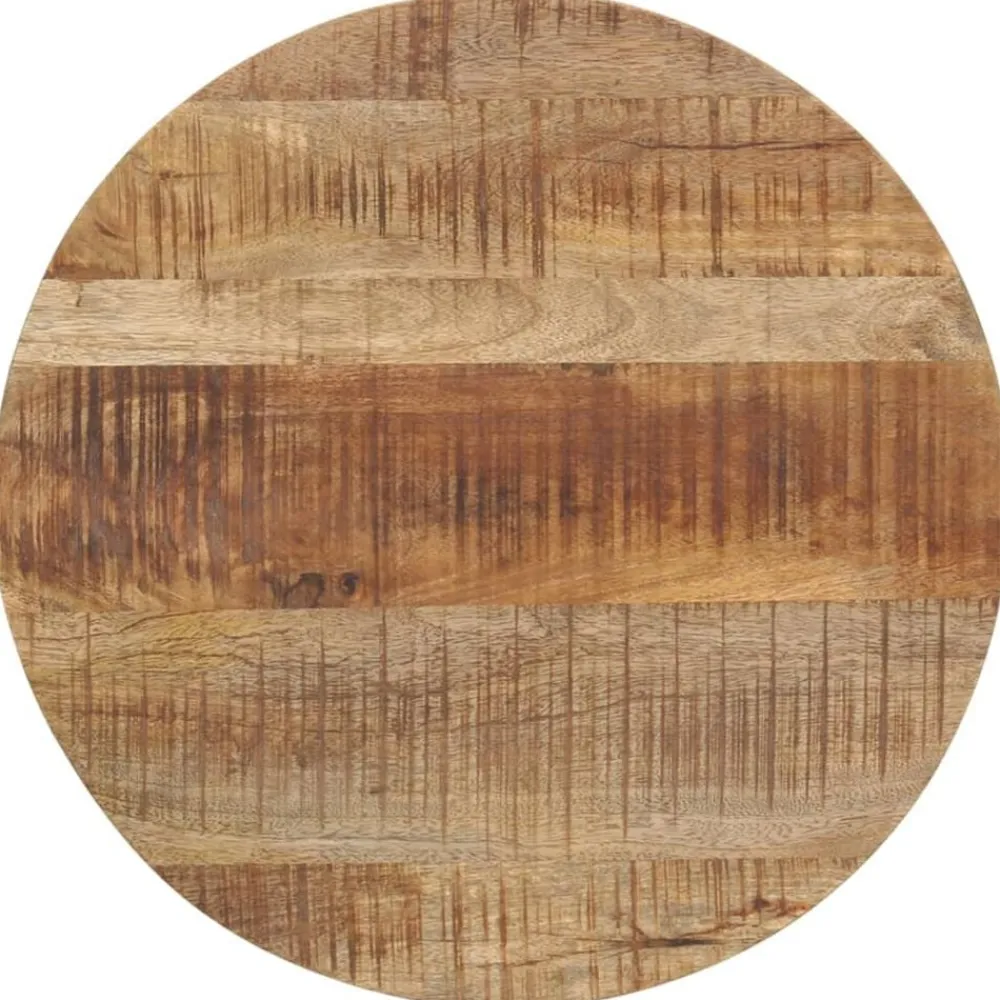 vidaXL Mesas-Mesas apilables 2 unidades madera rugosa de mango