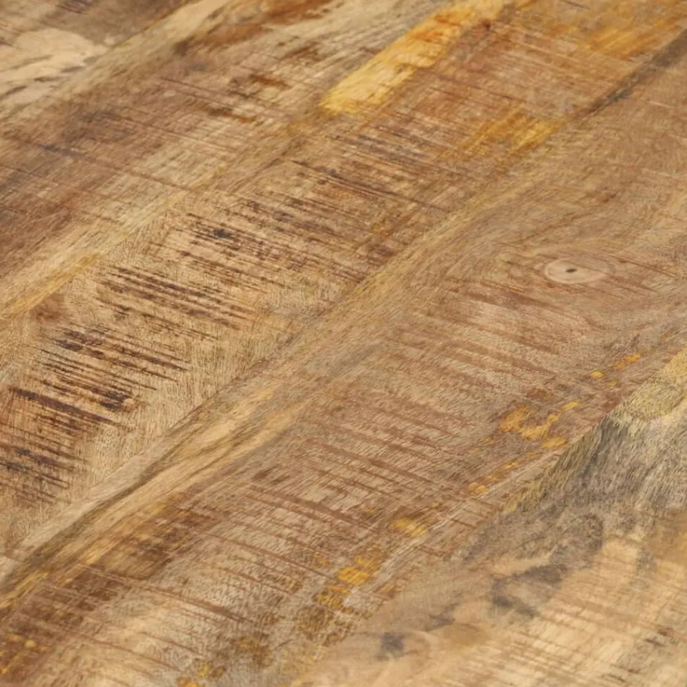 vidaXL Mesas-Mesas apilables 2 unidades madera rugosa de mango