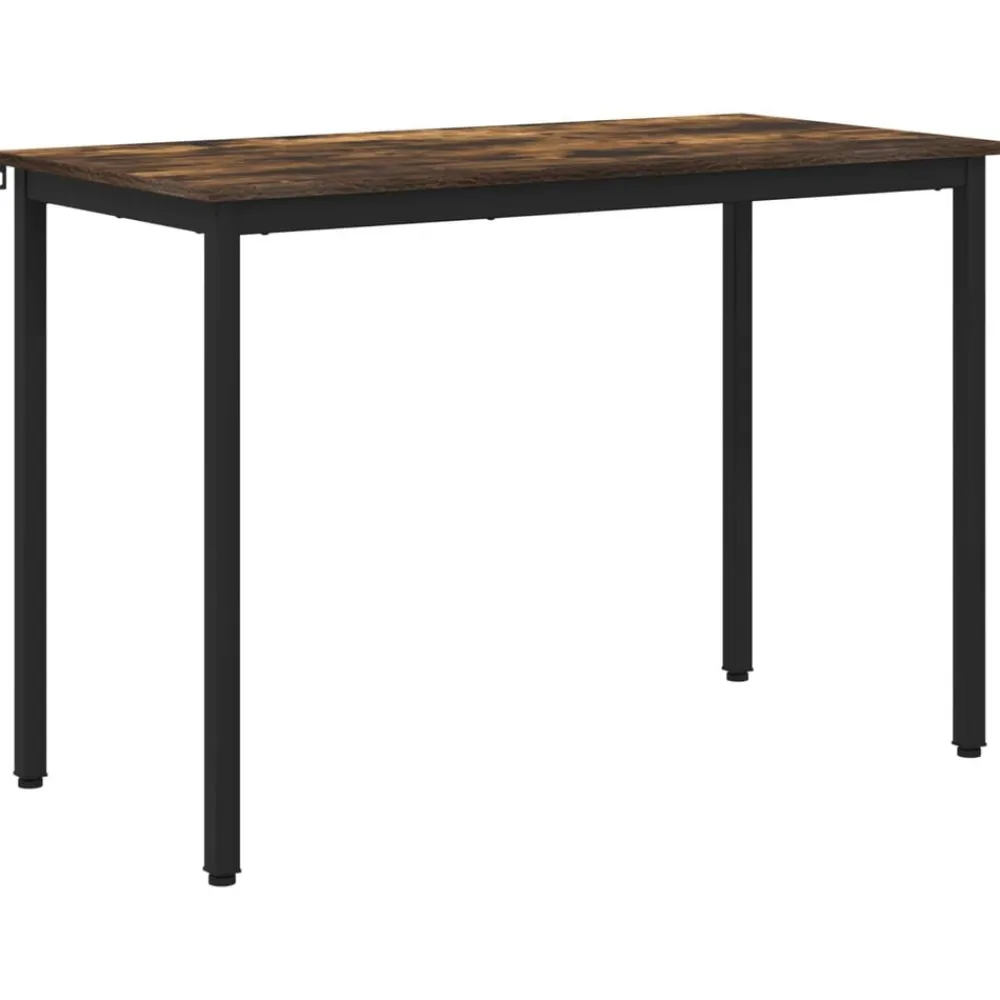 vidaXL Mesas de comedor 110 x 100 x 75 cm METAL Roble ahumado Sale