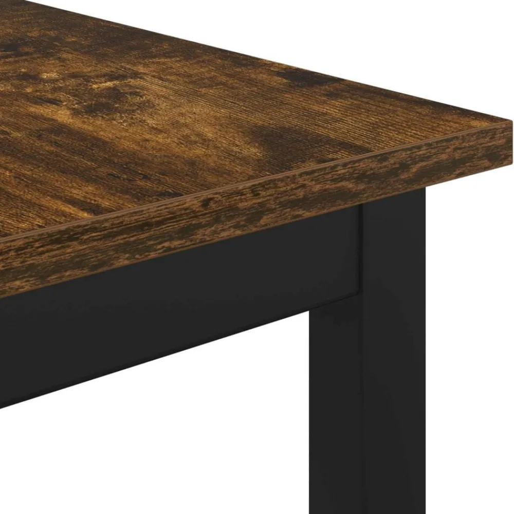 vidaXL Mesas de comedor 110 x 100 x 75 cm METAL Roble ahumado Sale