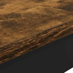 vidaXL Mesas de comedor 110 x 100 x 75 cm METAL Roble ahumado Sale