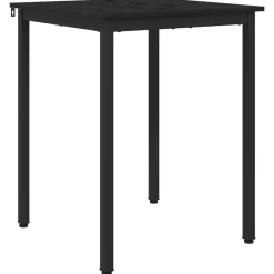 vidaXL Mesas de comedor 60 x 60 x 75 cm METAL Roble negro Discount