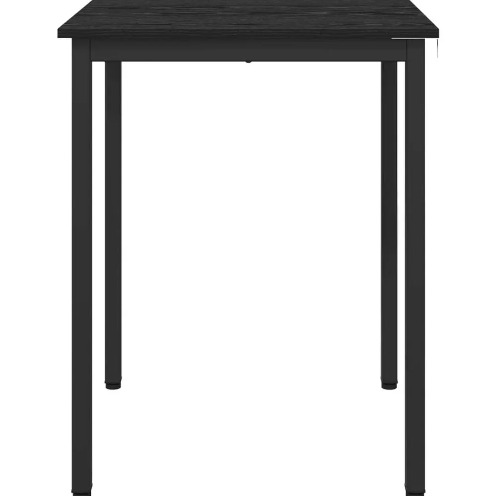 vidaXL Mesas de comedor 60 x 60 x 75 cm METAL Roble negro Discount