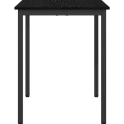 vidaXL Mesas de comedor 60 x 60 x 75 cm METAL Roble negro Discount