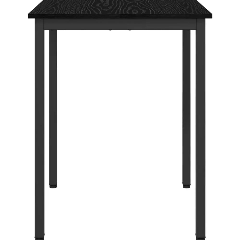 vidaXL Mesas de comedor 60 x 60 x 75 cm METAL Roble negro Discount