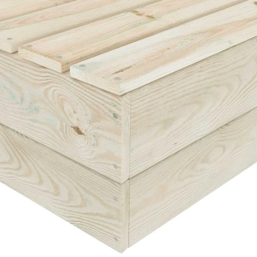 vidaXL Mesas de jardín 2 uds madera de abeto impregnada 60x60x30 cm Hot