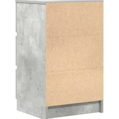 vidaXL Mesilla de noche con 3 cajones gris hormigón 39x35x65 cm Gris hormig&oacute;n Hot