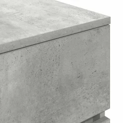 vidaXL Mesilla de noche con 3 cajones gris hormigón 39x35x65 cm Gris hormig&oacute;n Hot