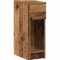 vidaXL Mesas-Mesilla de noche con cajón madera vieja 20x36x60 cm