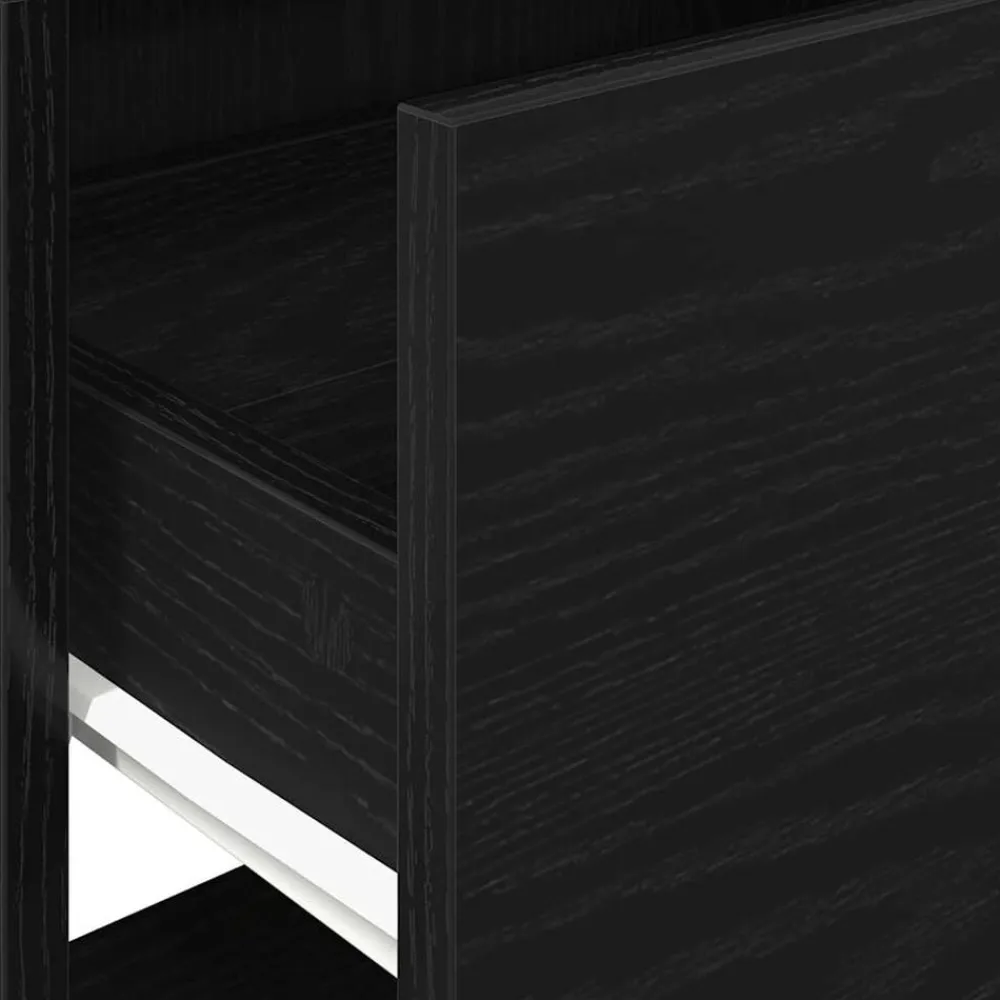 vidaXL Mesas-Mesilla de noche con cajón roble 51x31x47 cm