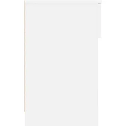 vidaXL Mesilla de noche con cajón blanca 20x36x60 cm Blanco New