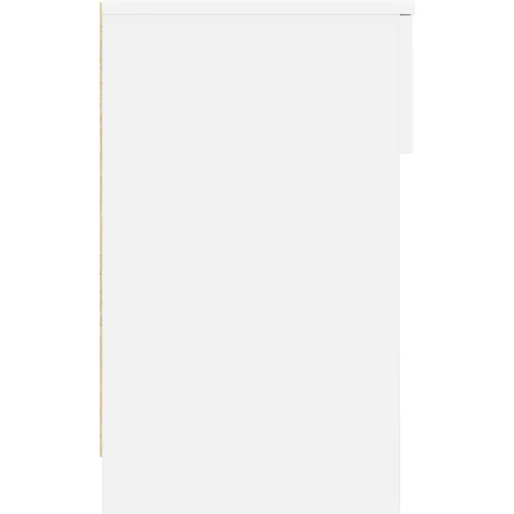 vidaXL Mesilla de noche con cajón blanca 20x36x60 cm Blanco New