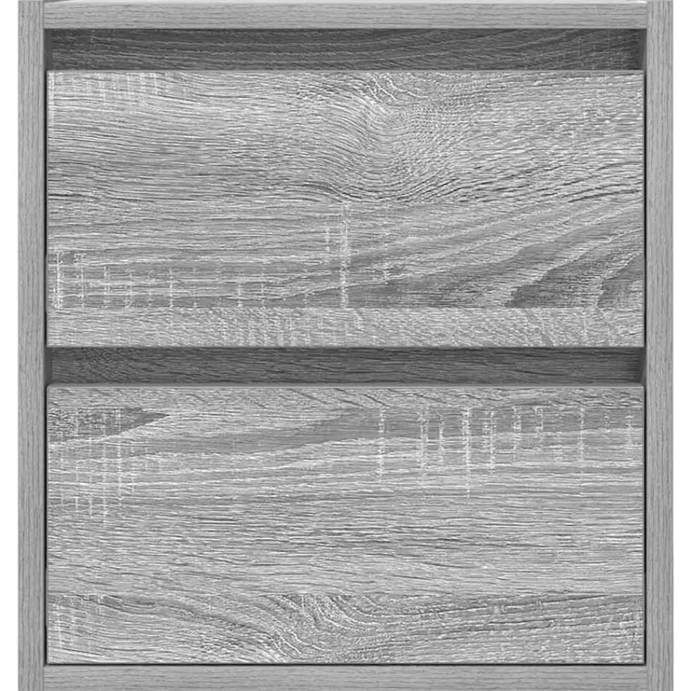 vidaXL Mesilla de noche de pared 38x34x40 cm Gris sonoma Best