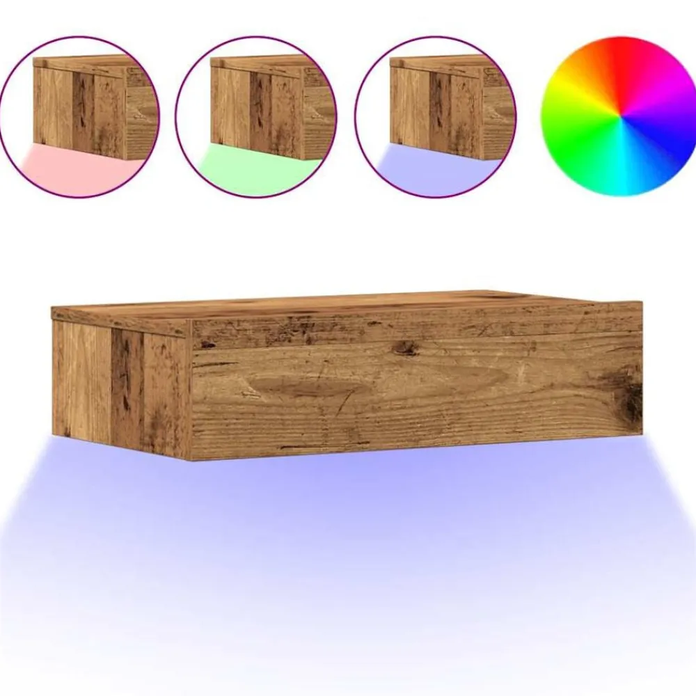 vidaXL Mesas-Mesilla de noche de 60x35cm madera de ingeniería