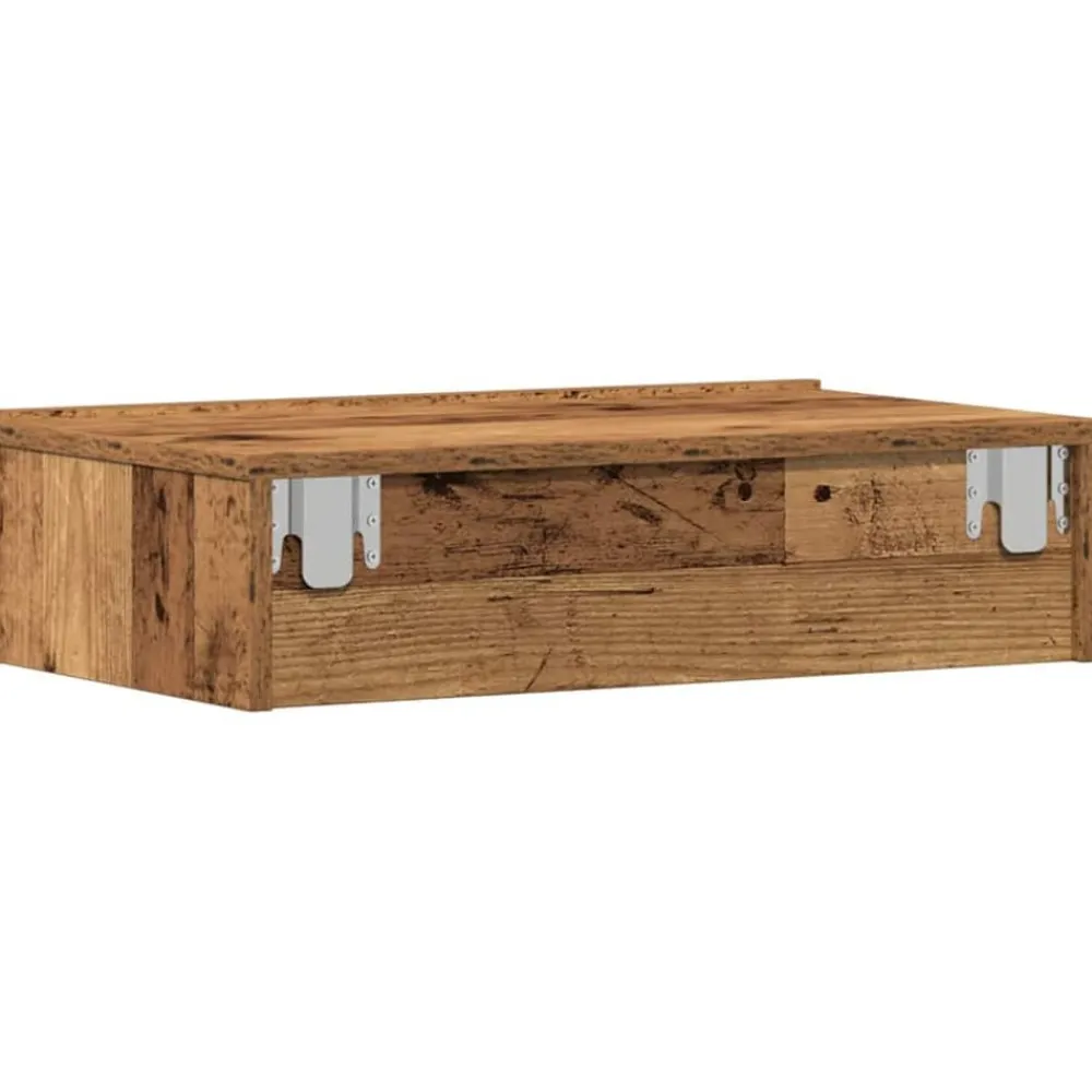 vidaXL Mesas-Mesilla de noche de 60x35cm madera de ingeniería