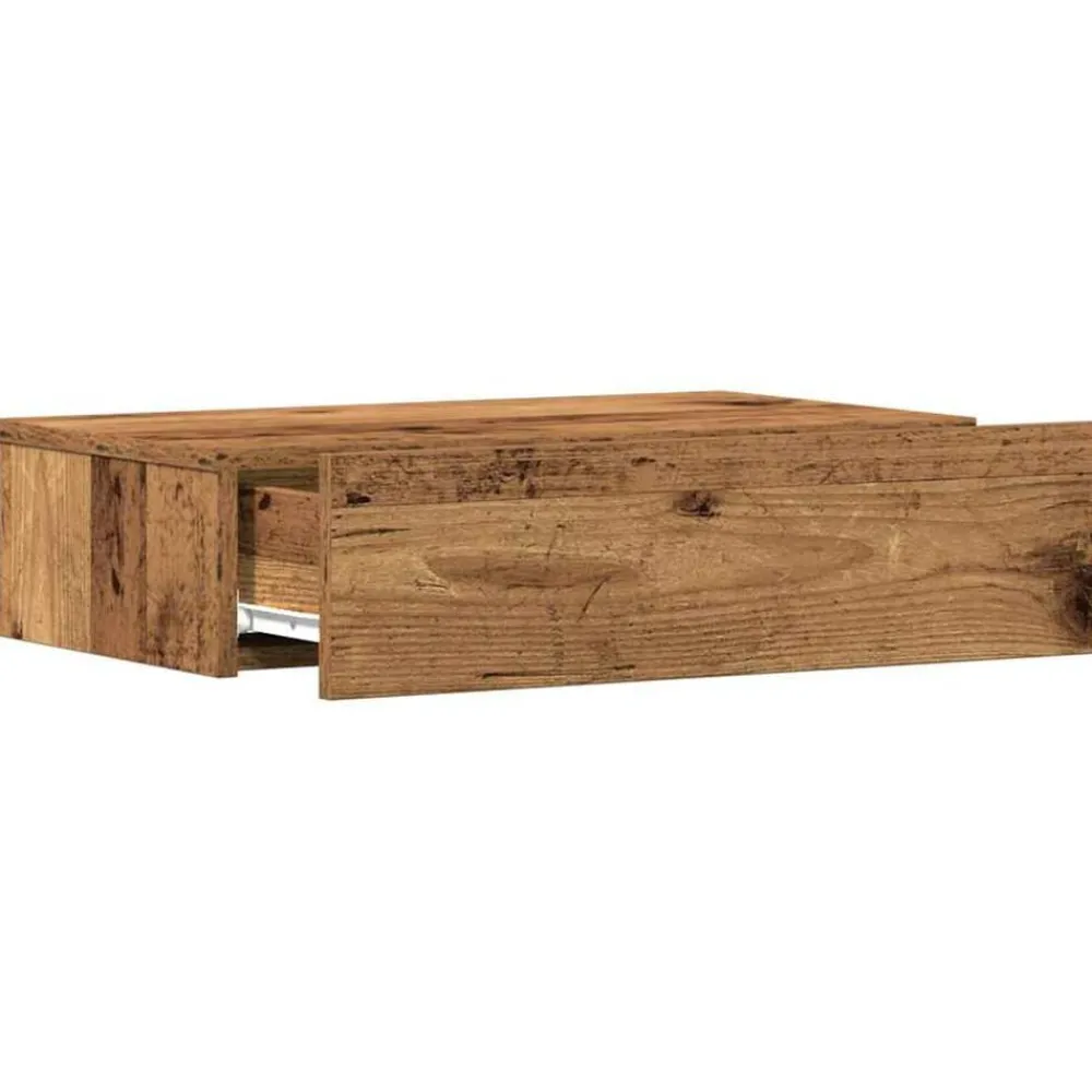 vidaXL Mesas-Mesilla de noche de 60x35cm madera de ingeniería
