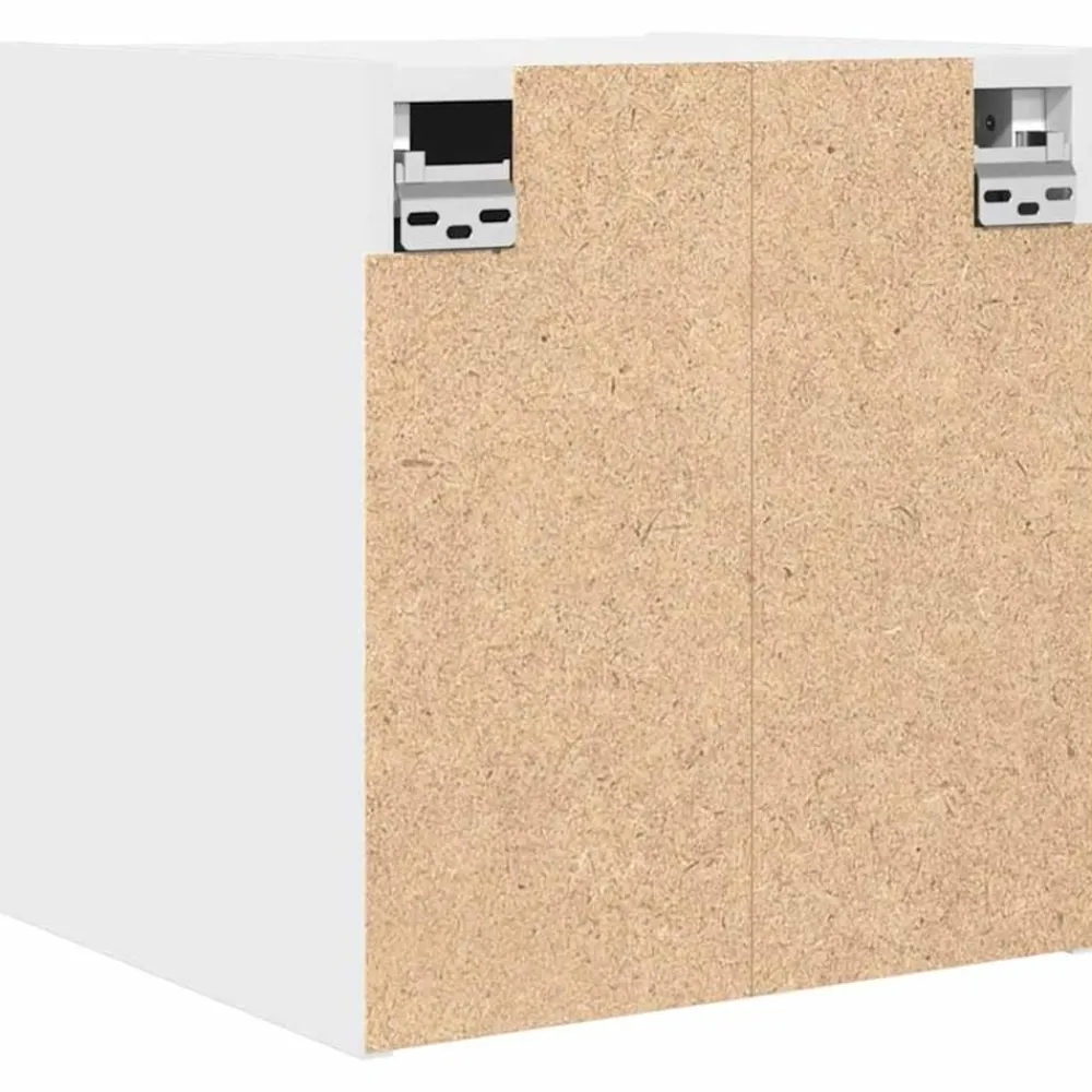 vidaXL Mesas-Mesilla de noche de pared blanca 38x34x40 cm
