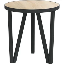 vidaXL Mesita de centro MDF color Ø35 cm Roble Sonoma Sale