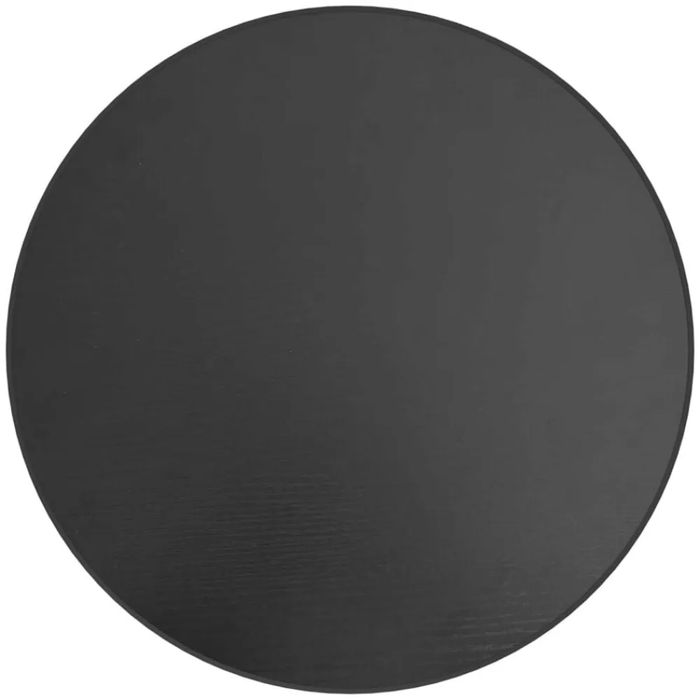 vidaXL Mesas-Mesita de centro MDF negra Ø35 cm