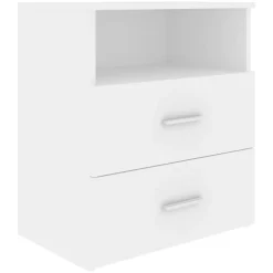 vidaXL Mesita de noche color 50x32x60 cm Blanco