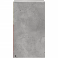 vidaXL Mesita de noche con luces LED madera ingeniería gris hormigón Gris hormig&oacute;n Hot