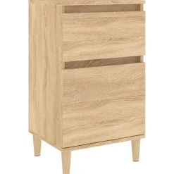 vidaXL Mesita de noche color 40x35x70 cm Roble Sonoma Online