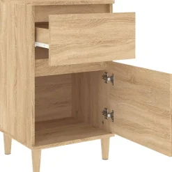 vidaXL Mesita de noche color 40x35x70 cm Roble Sonoma Online