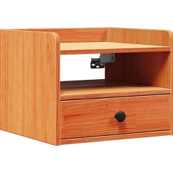 vidaXL Mesita de Noche con cajón Marrón cera 38 x 36 x 29,5 cm Marrón cera Sale
