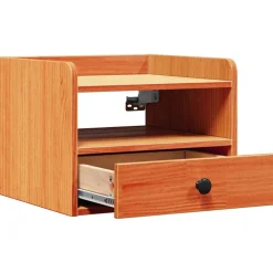 vidaXL Mesita de Noche con cajón Marrón cera 38 x 36 x 29,5 cm Marrón cera Sale